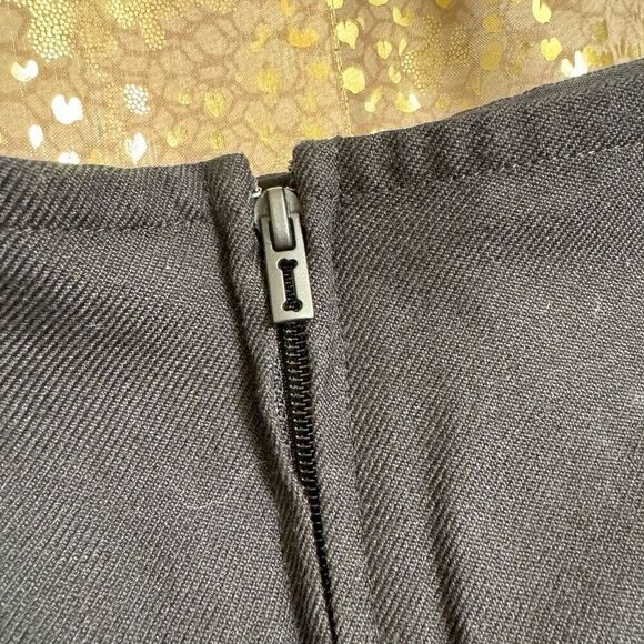 Hot Topic Royal Bones Daang Goodman Goth Punk Black Pleated Chain Skirt XL - Picture 6 of 10